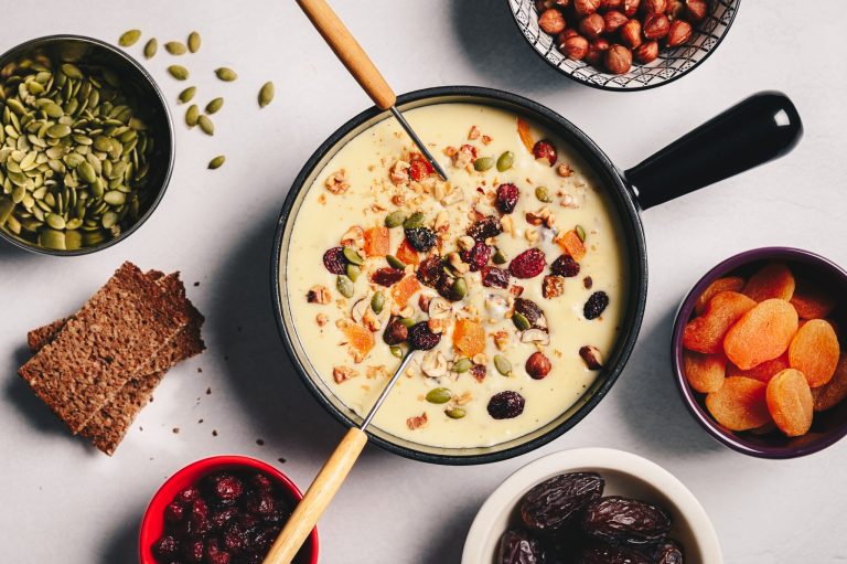 Fondue au fromage festive