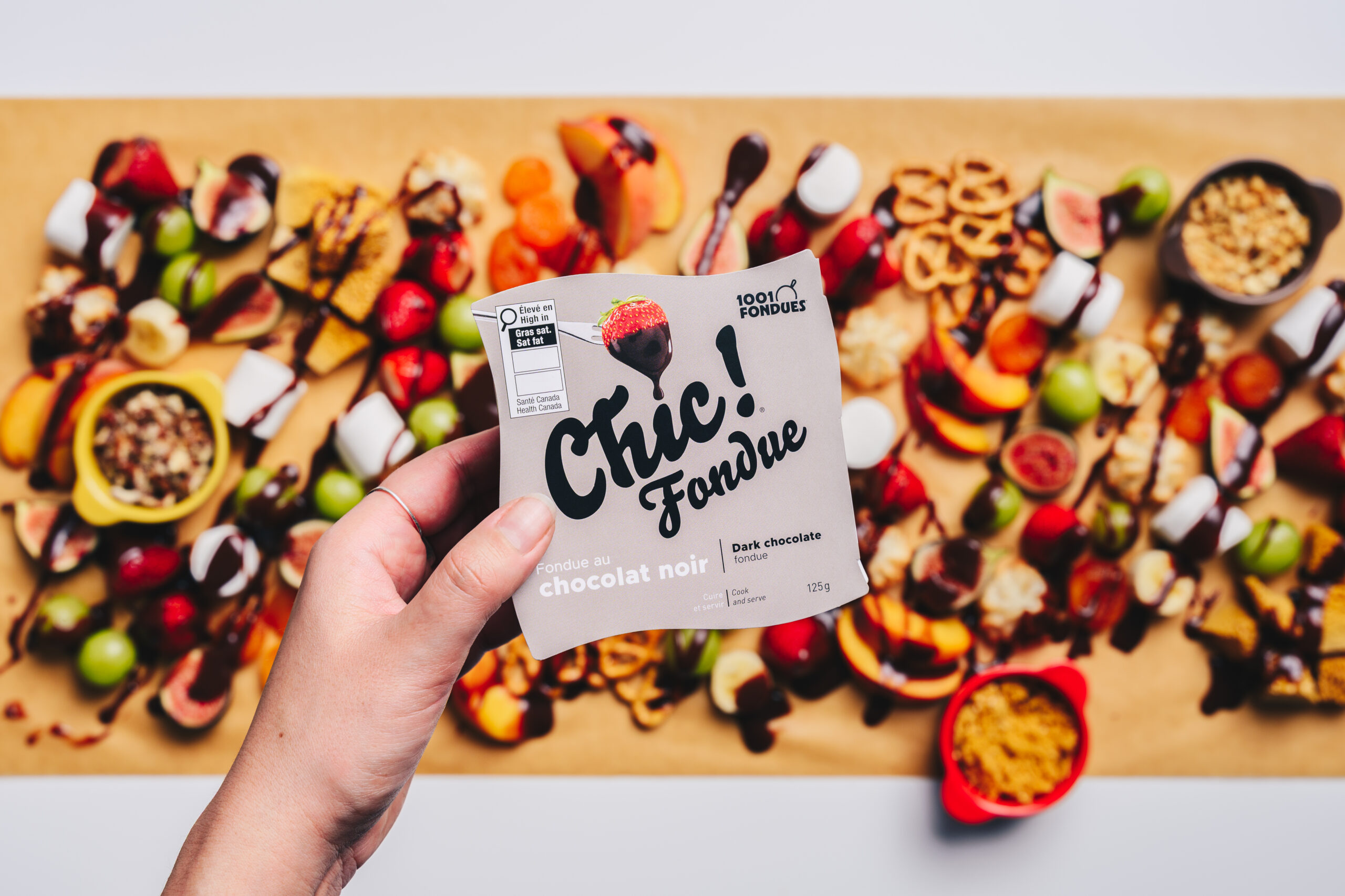 Fondue au chocolat noir