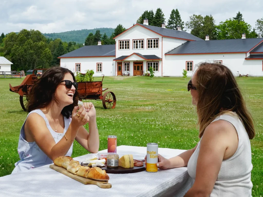 Farmhouse-style meal at Laiterie Charlevoix